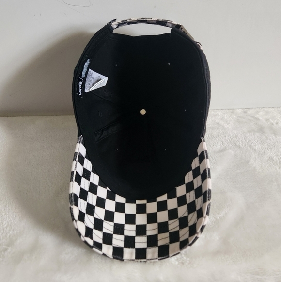 Vans x SpongeBob Court Side Dad Black White Checkered Hat Cap - Picture 13 of 15